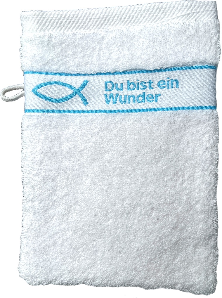 Waschhandschuh "Du bist ein Wunder"